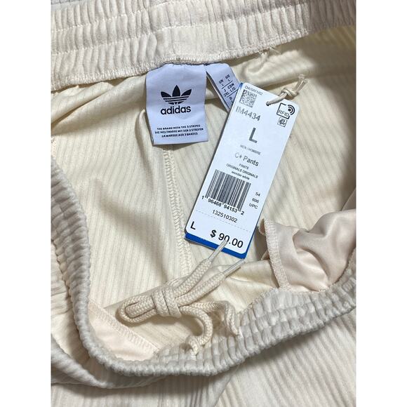 NWT MENS Large ADIDAS ORIGINALS IM4434 WONDER WHITE PANTS MSRP $90 - Picture 7 of 12